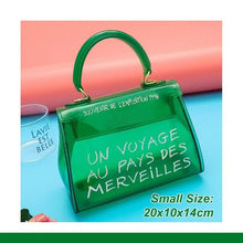 Load image into Gallery viewer, luxury brand transparent bag jelly handbag clear crossbody bags for women 2019 sac un voyage au pays des merveilles designer