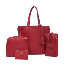 Load image into Gallery viewer, Composite Bag 2019Top Women Four Set Handbag Shoulder Bags Four Pieces Tote Bag Crossbody Wallet Bags