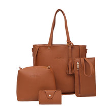 Load image into Gallery viewer, Composite Bag 2019Top Women Four Set Handbag Shoulder Bags Four Pieces Tote Bag Crossbody Wallet Bags